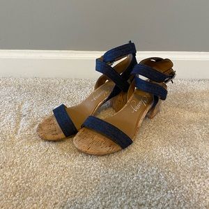 arturo chiang denim block heel